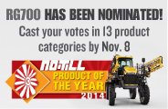 RG700 Sprayer Nominated for No-Till Product of the Year
