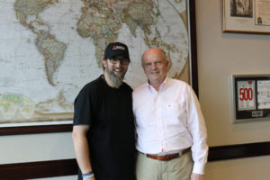 AGCO Chairman, President and CEO Martin H. Richenhagen with Robby Clemens