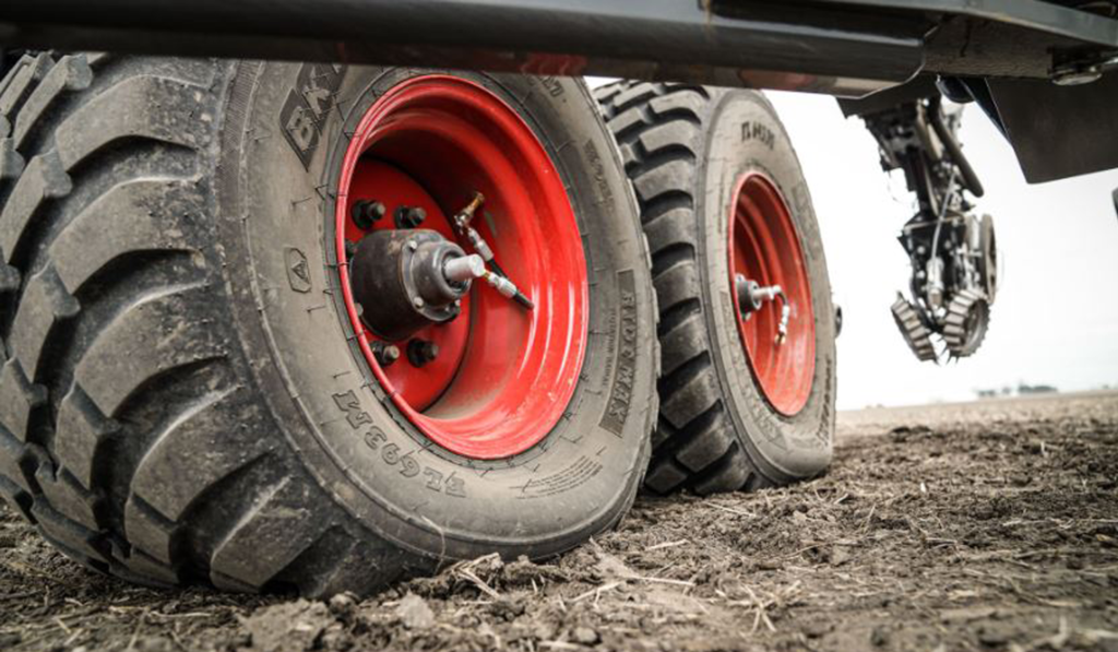 Tractor tires in the field - MyFarmLife.com